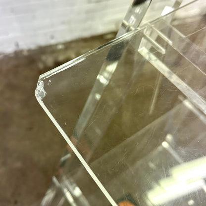 Vintage plexiglas ladderplank / wandrek