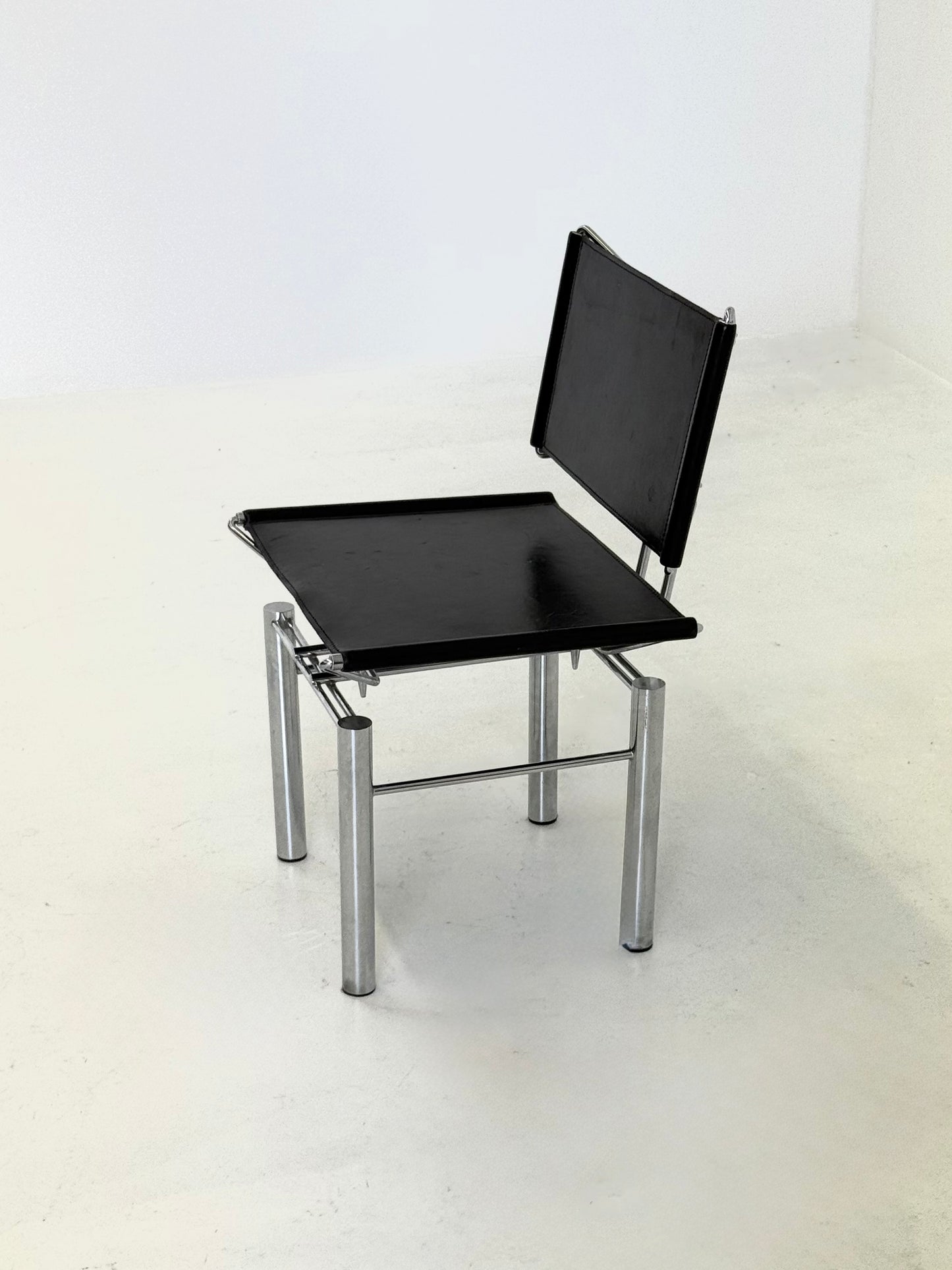 Zwart leren 8600 stoel voor Kusch & Co van Hans Ulrich Bitsch