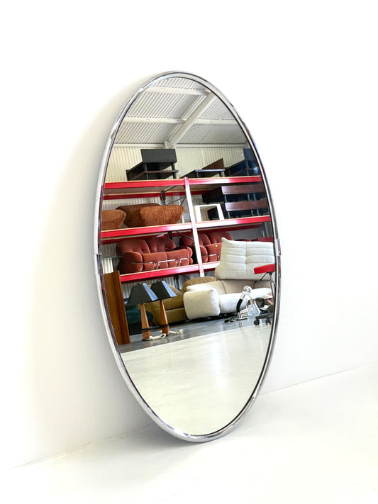 Ovale spiegel met buisframe groot