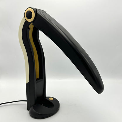 Vintage Toucan bureaulamp zwart door H. T. Huang voor Lenoir