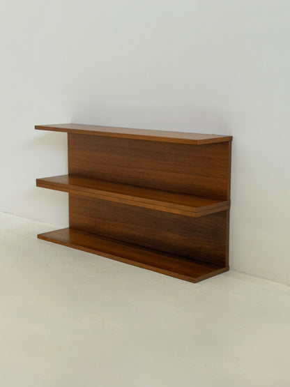 Set van twee Deense Teak Wandplanken Mid-Century