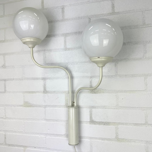 Vintage metalen bol wandlamp