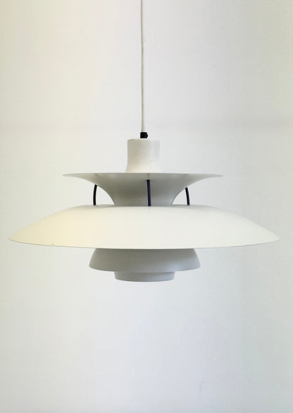 PH5 hanglamp wit van Poul Henningsen voor Louis Poulsen