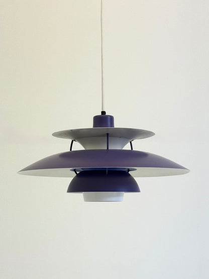 PH5 hanglamp paars van Poul Henningsen voor Louis Poulsen