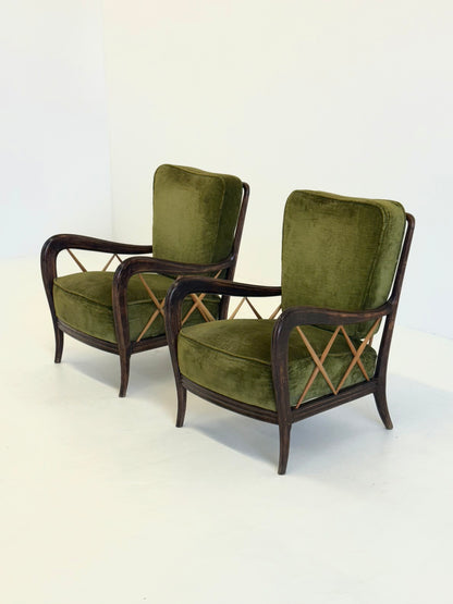 Paolo Buffa Italiaanse Art Deco Fauteuils