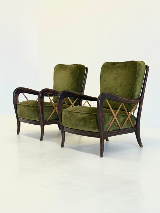 Paolo Buffa Italiaanse Art Deco Fauteuils