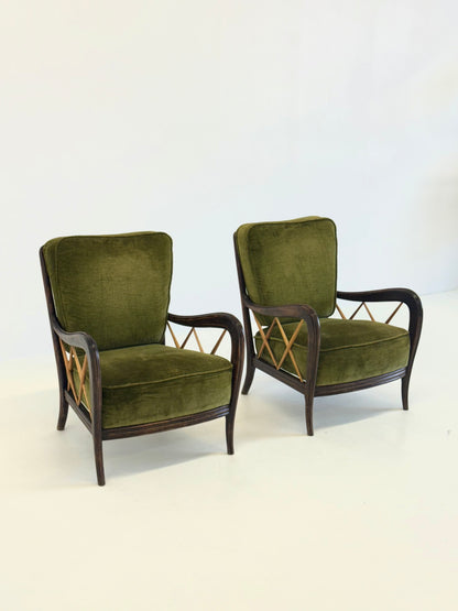 Paolo Buffa Italiaanse Art Deco Fauteuils