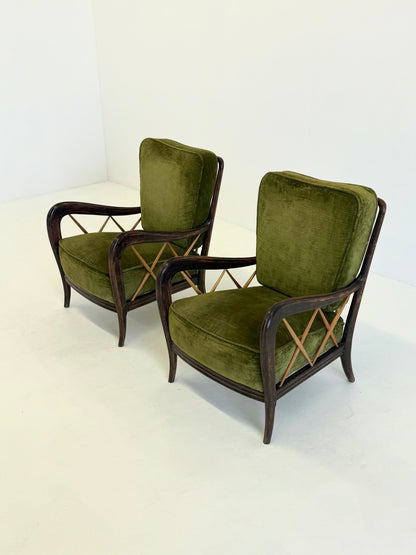 Paolo Buffa Italiaanse Art Deco Fauteuils