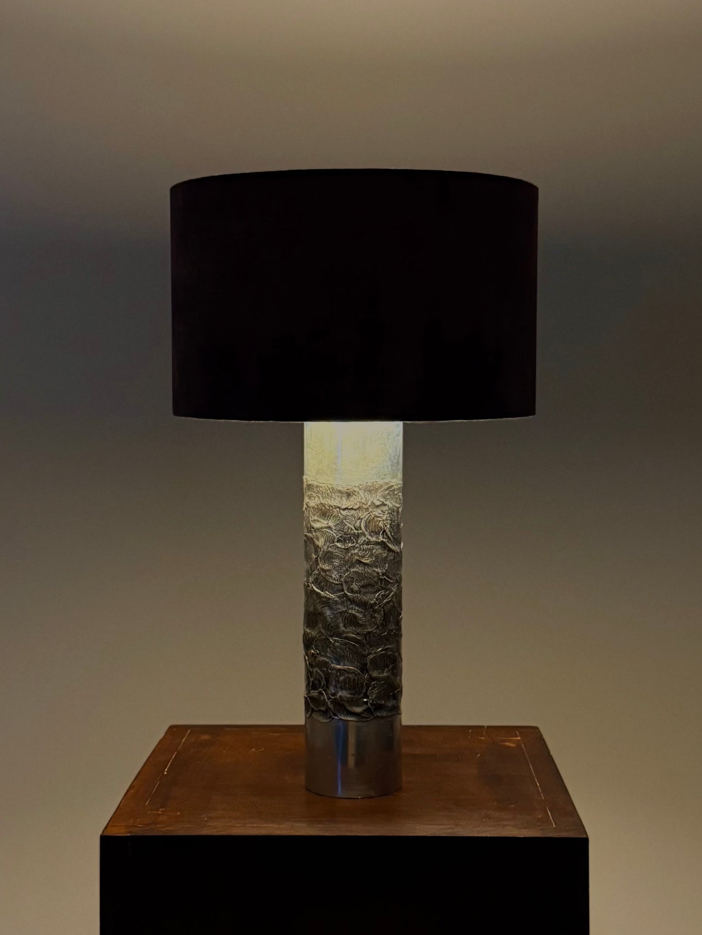 Brutalistische Tafellamp van Willy Luyckx