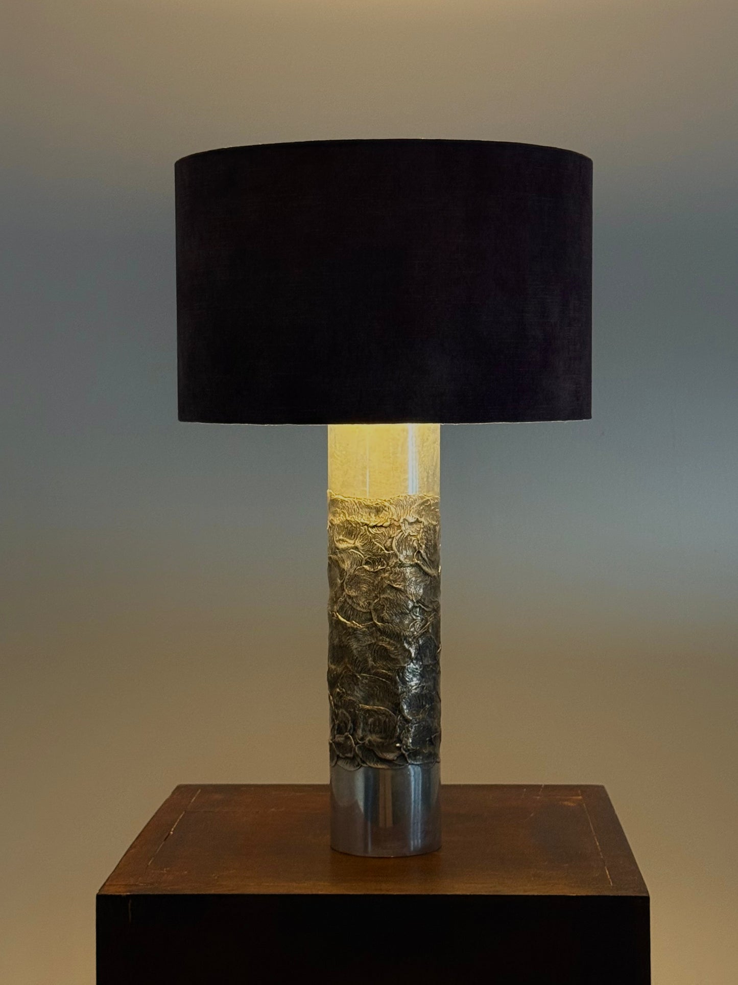 Brutalistische Tafellamp van Willy Luyckx