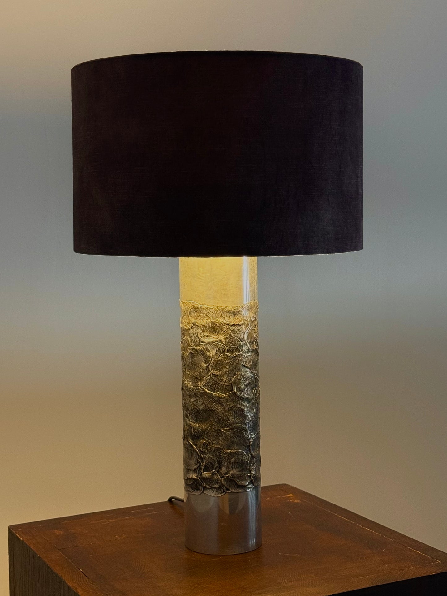 Brutalistische Tafellamp van Willy Luyckx