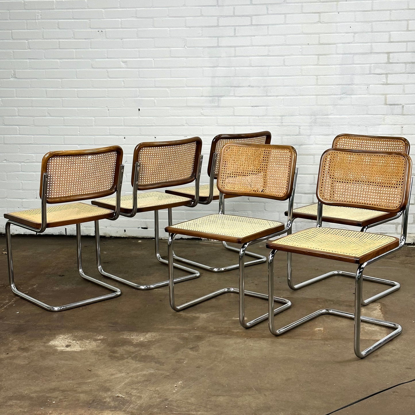 Cesca webbing stoelen door Marcel Breuer voor Thonet  - set van 6