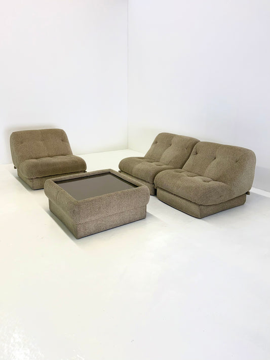 Nuvolone Modulaire Lounge Bank met Salontafel door Rino Maturi voor Mimo Padova