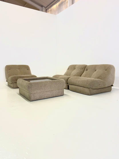 Nuvolone Modulaire Lounge Bank met Salontafel door Rino Maturi voor Mimo Padova