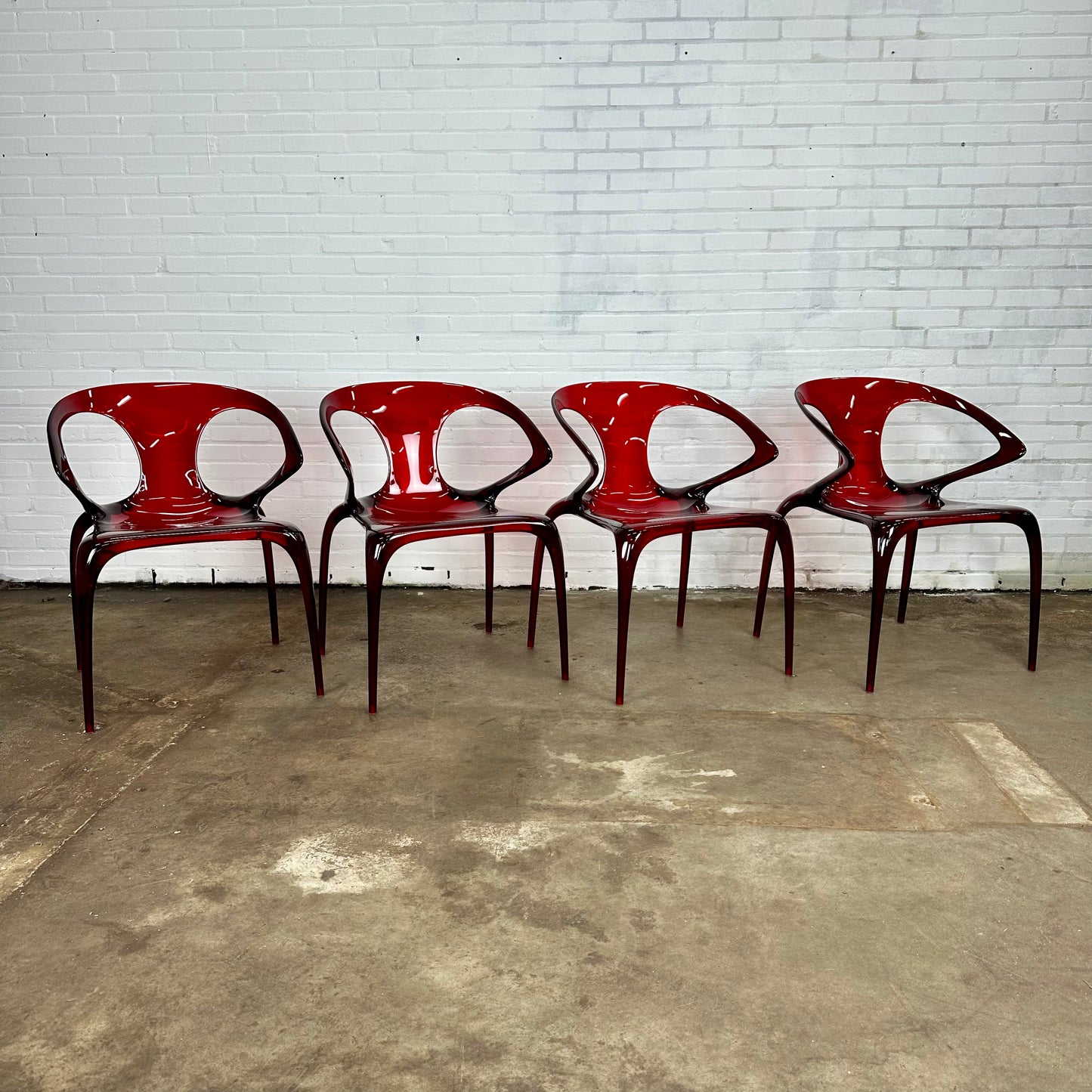 set of 4 - Ava Bridge Dining Chairs by Song Wen Zhong for Roche Bobois