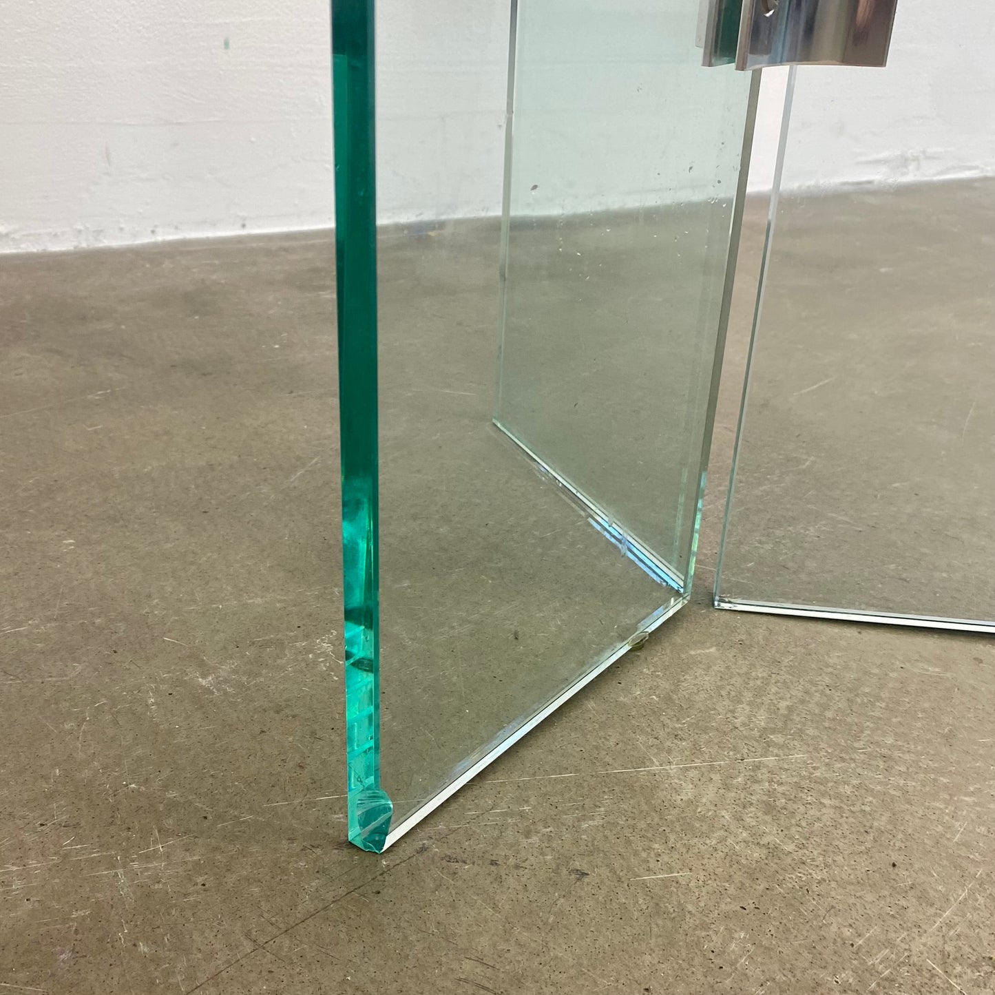 Glass side table / console