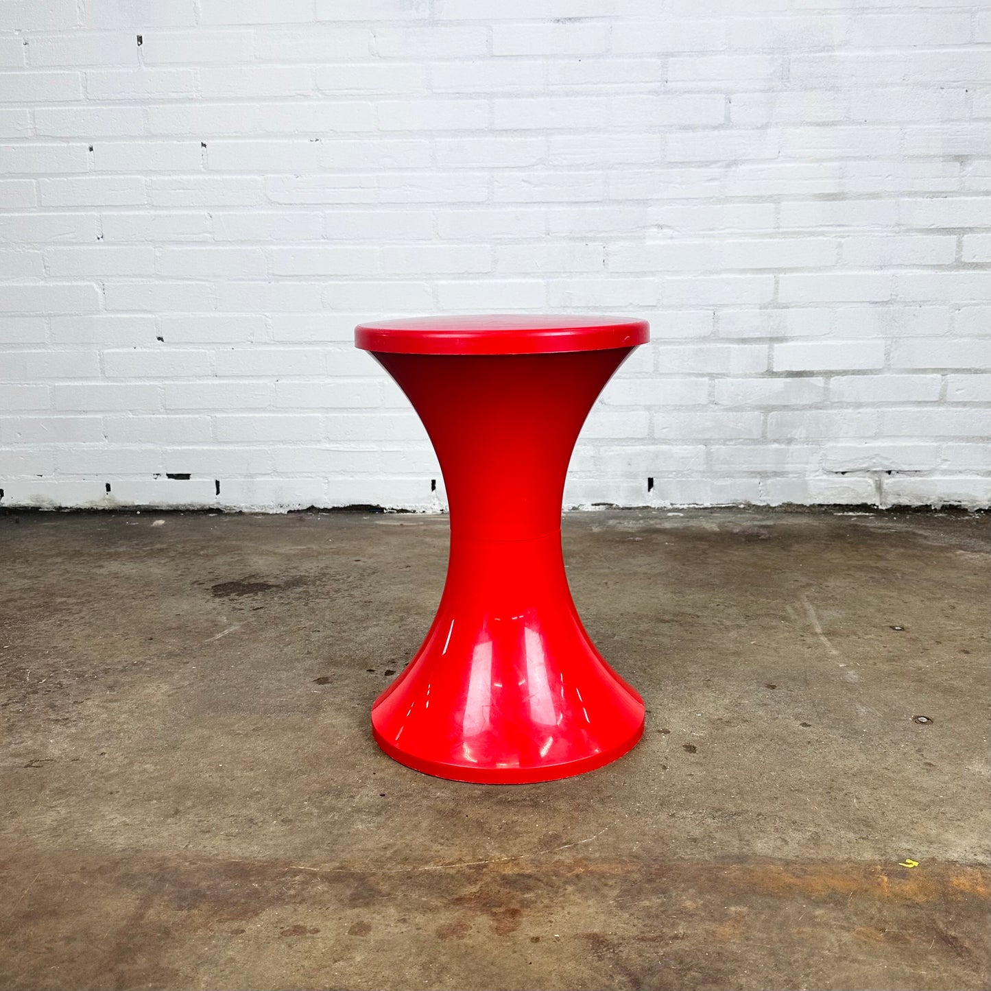 Tam Tam stool red by Henry Massonnet