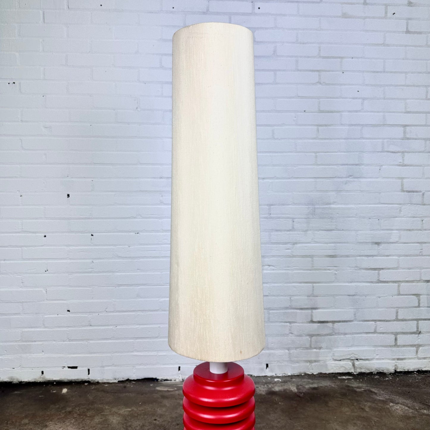 Vintage XL red floor lamp