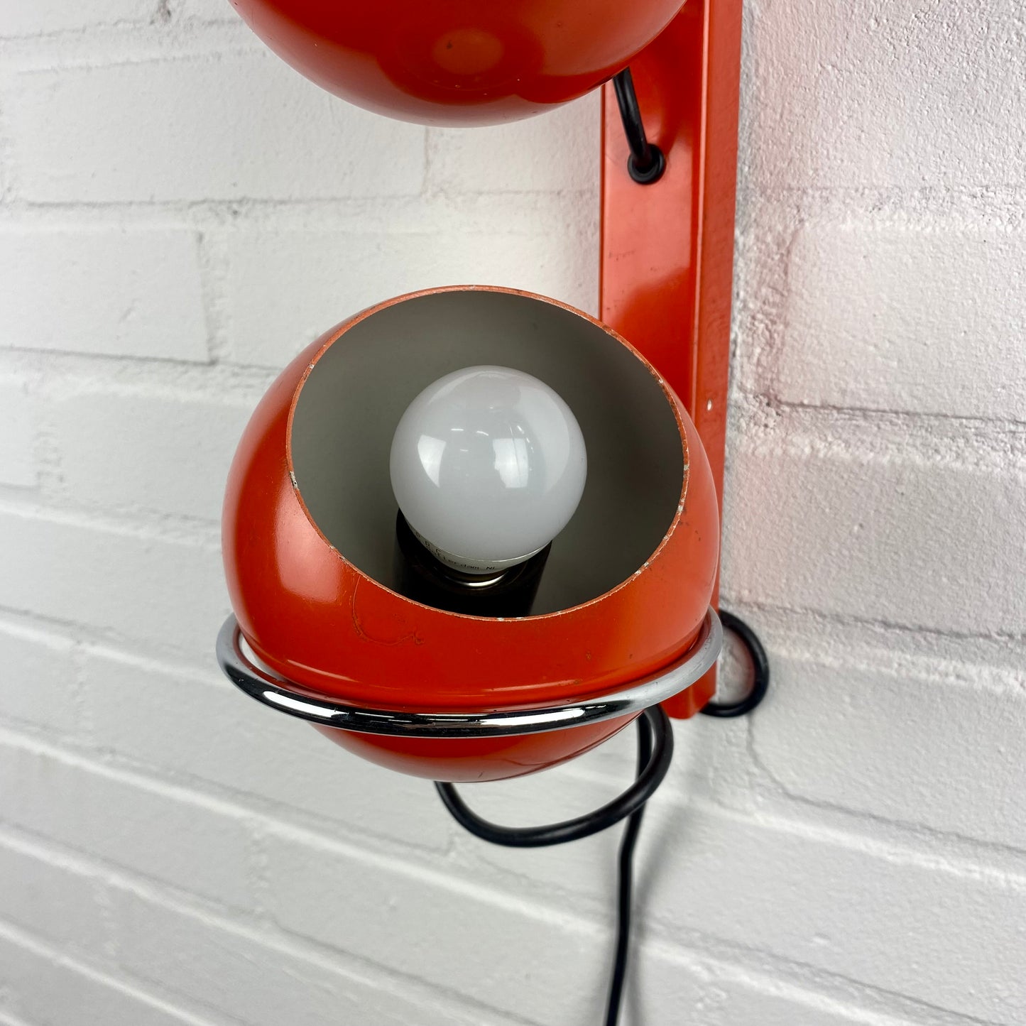 oranje-vintage-gepo-wandlamp