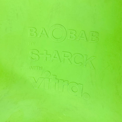 Vitra lime green Baobab desk by Philippe Starck