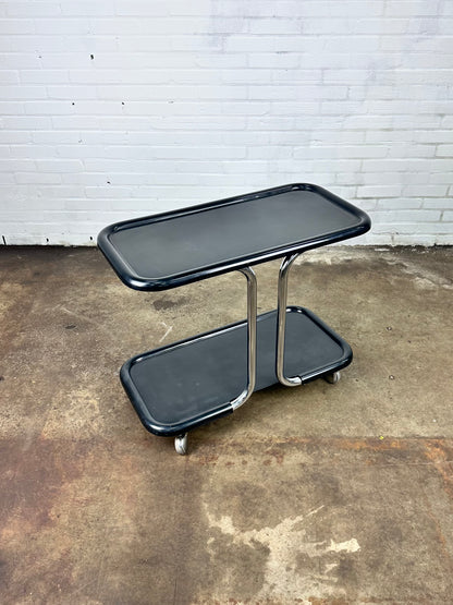 Black vintage serving trolley