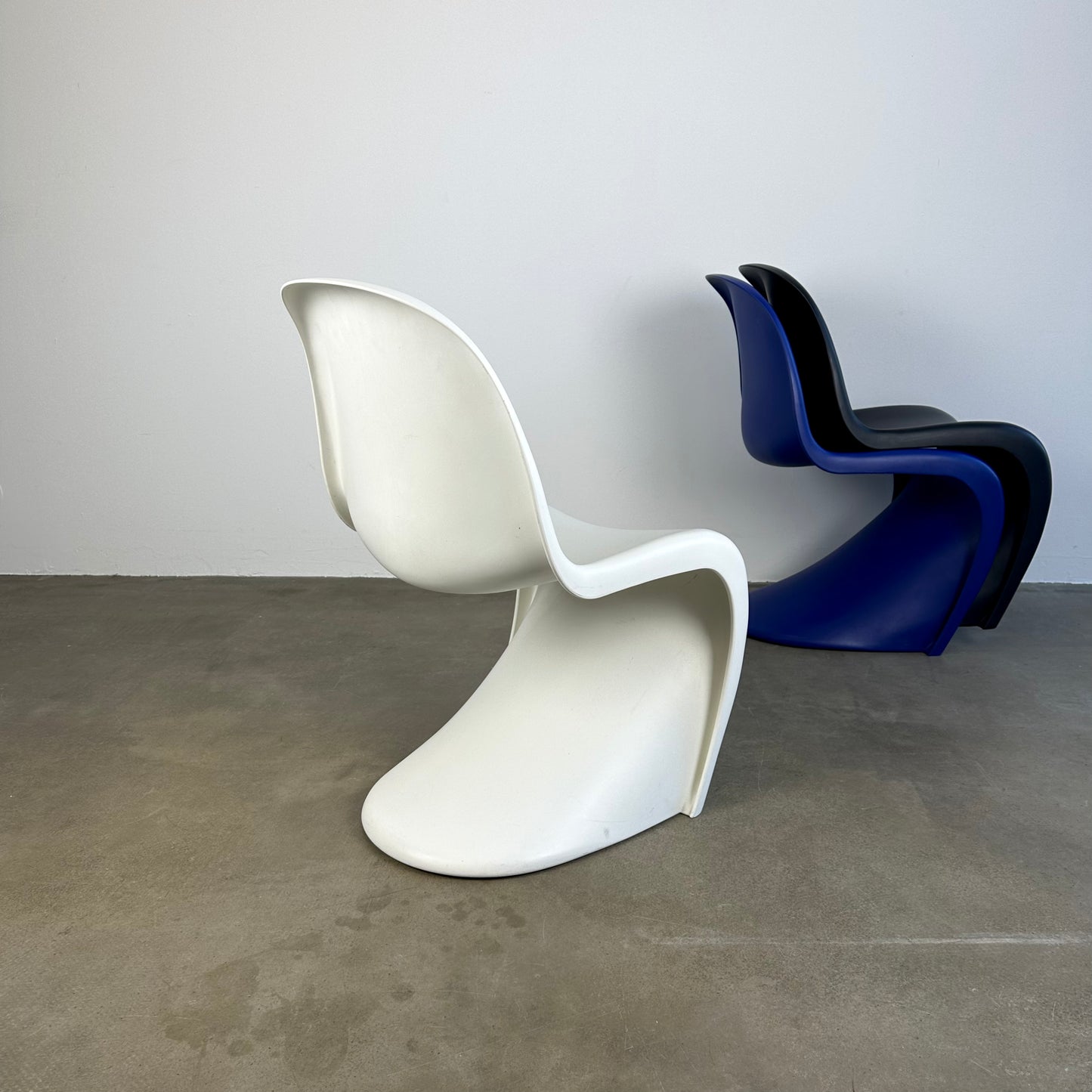 The white panton chair for Vitra