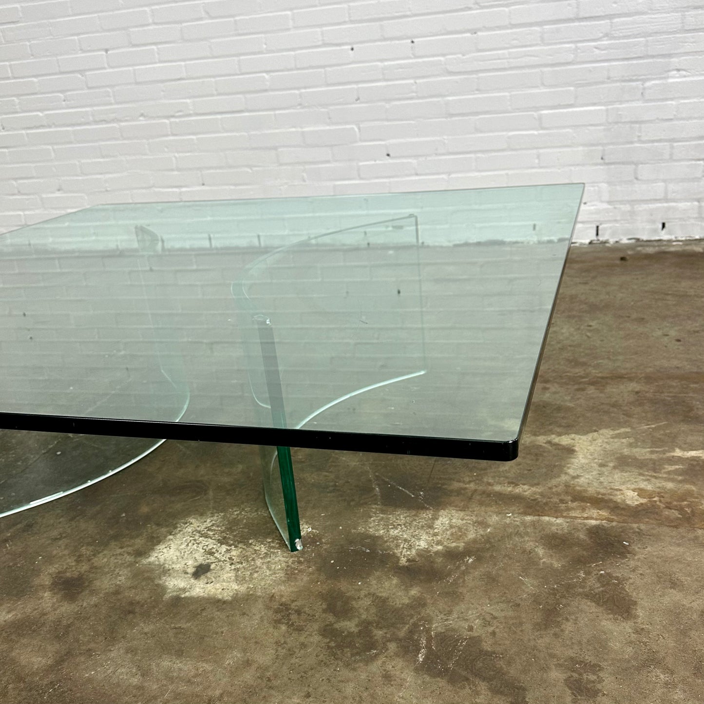 XL glass design coffee table