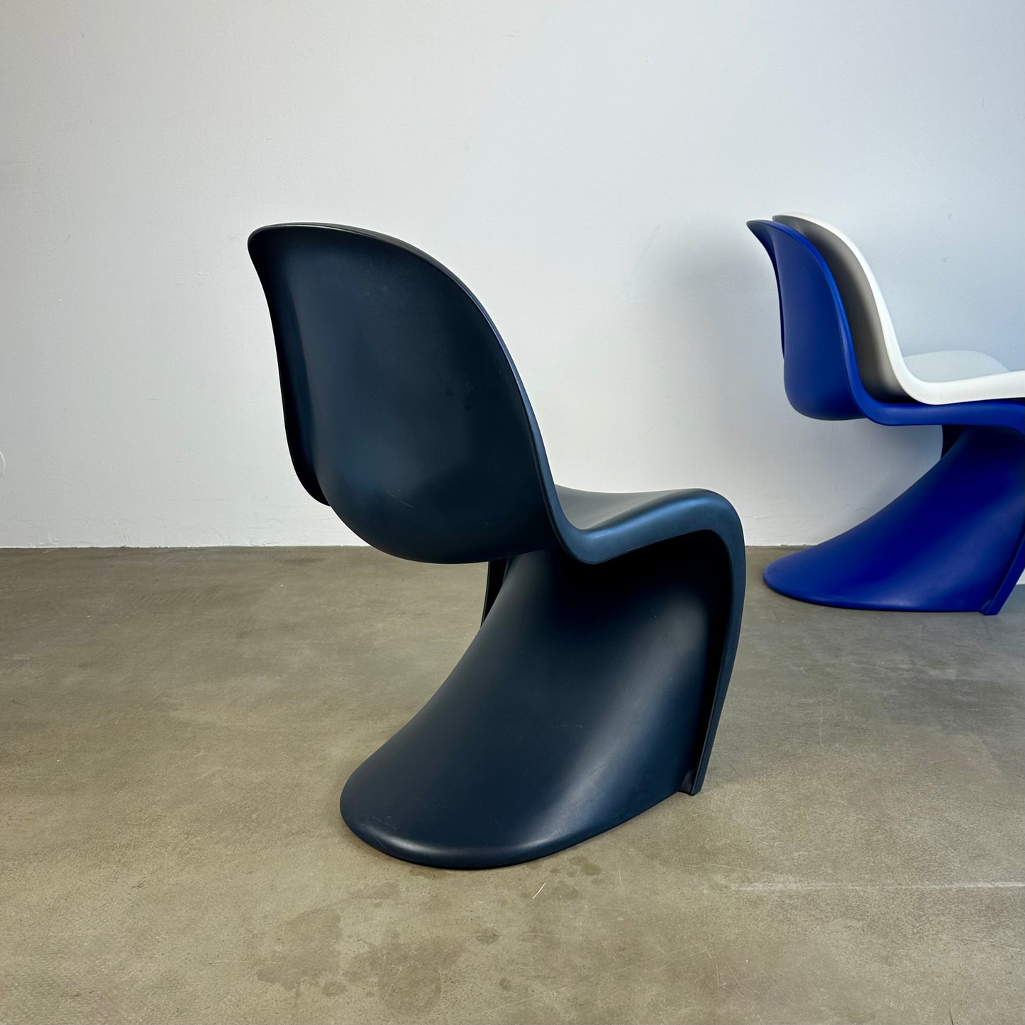 The black panton chair for Vitra