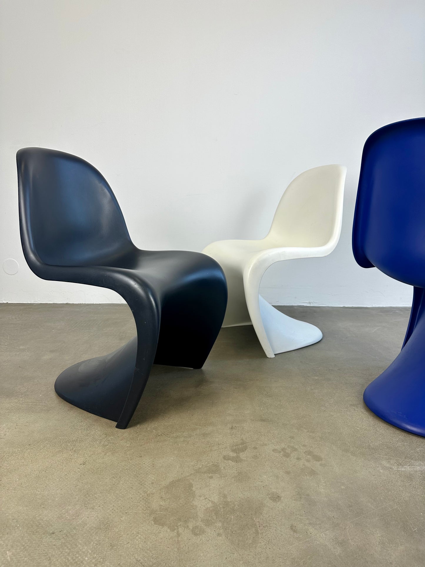 The black panton chair for Vitra