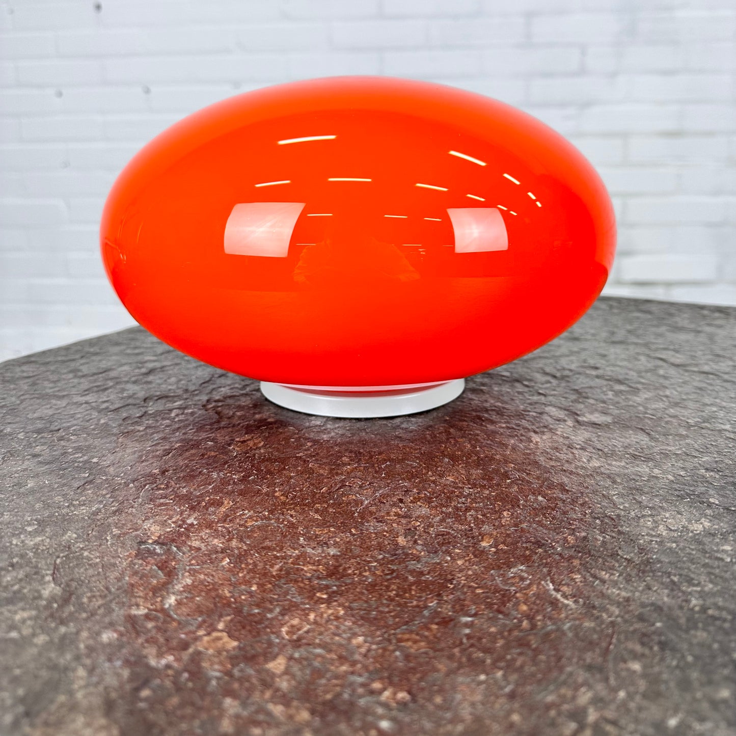 Space Age table lamp from opaline glass by EGLO Leuchten